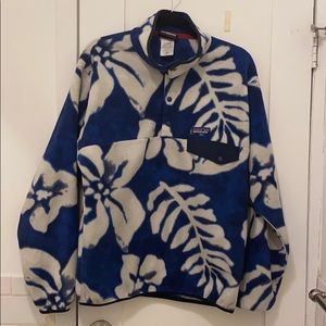 men’s patagonia synchilla floral medium